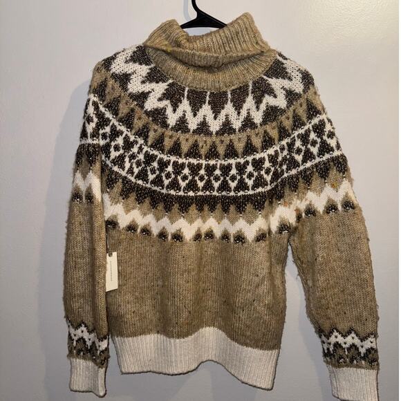 Anthropologie Pilcro Ribbed Turtleneck Sweater Women- NWT -Small **SEE PHOTOS*** - Picture 5 of 8